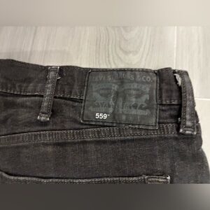 Levi's 559 relaxed straight black jeans